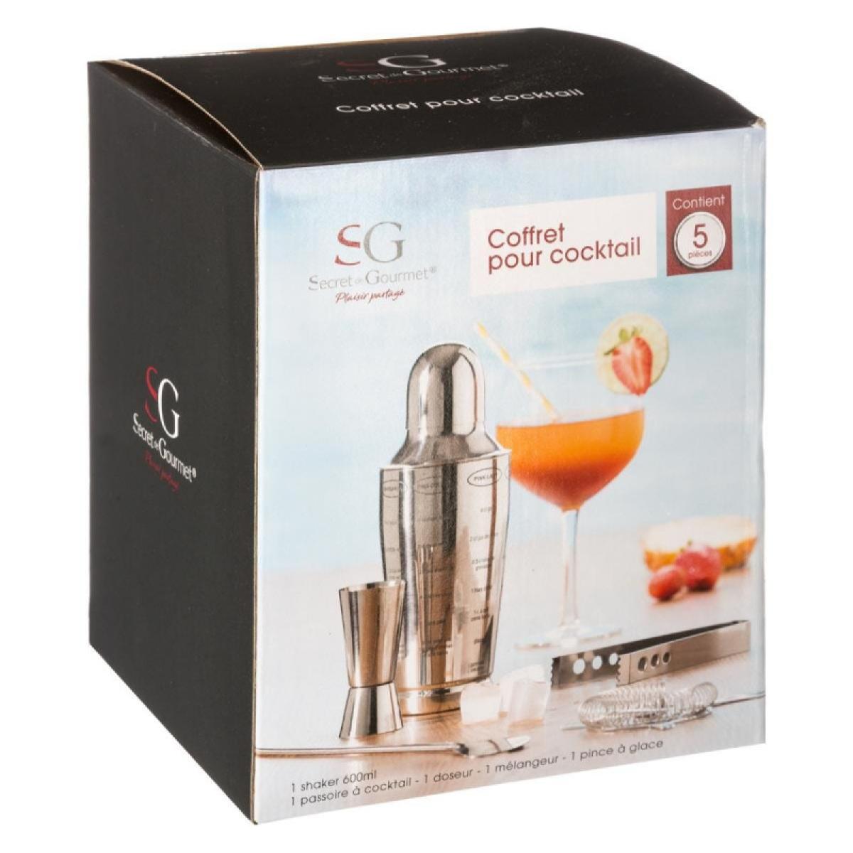 Coffret dégustation cocktail 5 pièces Secret de Gourmet