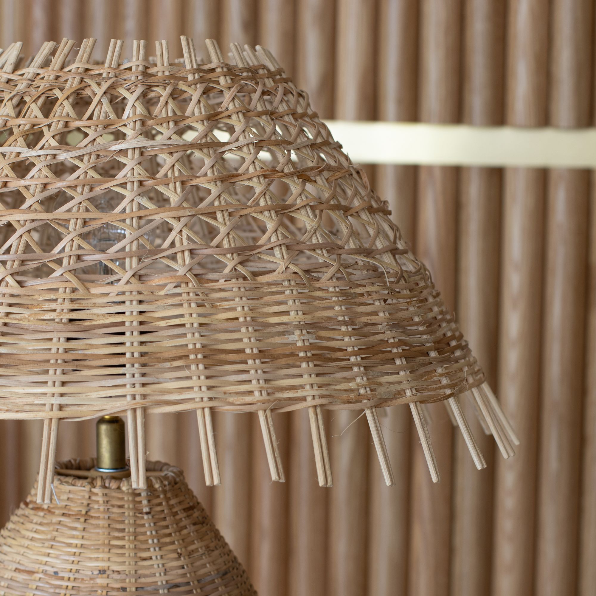 Lampe à poser en rotin h44cm JOYCE