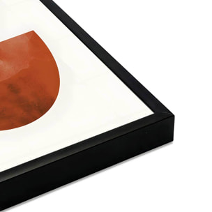 Affiche encadrée bols géométriques modernes Affiche + cadre en métal - Noir