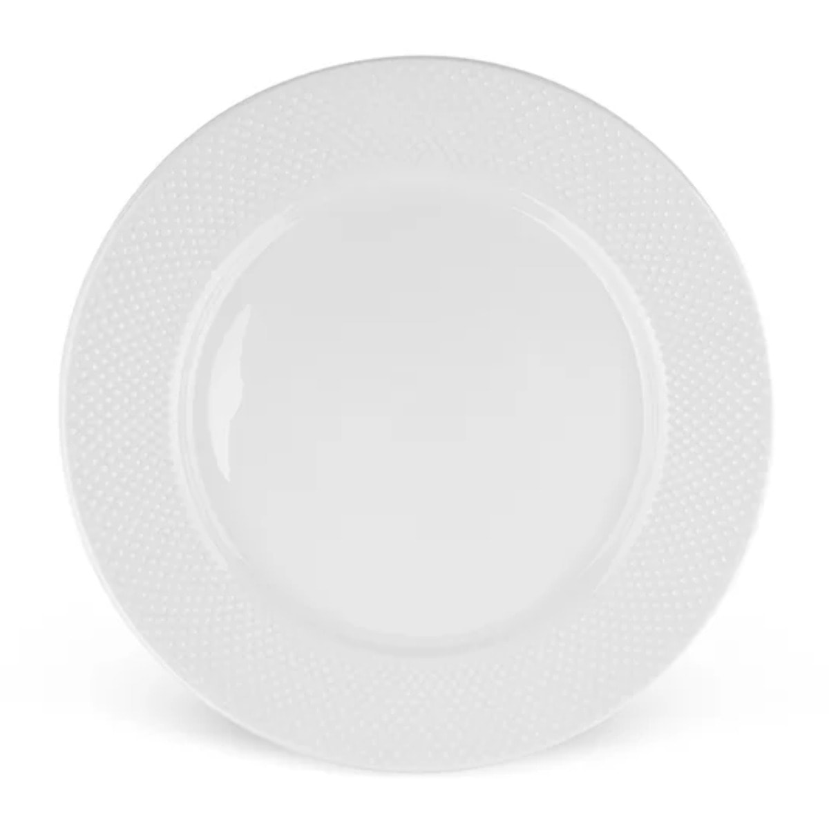 Lot de 6 assiettes plates en porcelaine