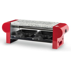 Raclette 2 Personas 2 en 1, Plancha Con Piedra Natural, 350 W.