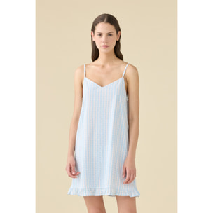 Camicia da notte donna estiva in cotone articolo romantic. Noidinotte
