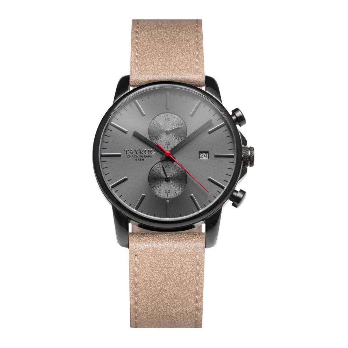 Reloj Tayroc TXM093 Hombre Analogico Cuarzo con Correa de Cuero