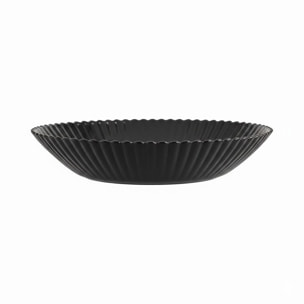 6 assiettes creuses noires 20 cm Bloom - Luminarc