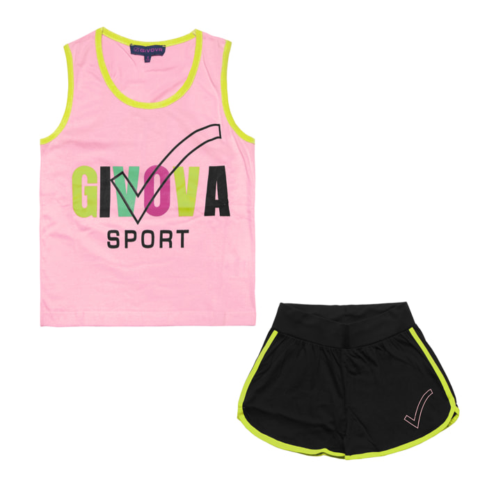 Completo Corto Bimba Ragazza GIVOVA Cotone
