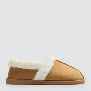 Pantofole da donna con dettagli in pelliccia