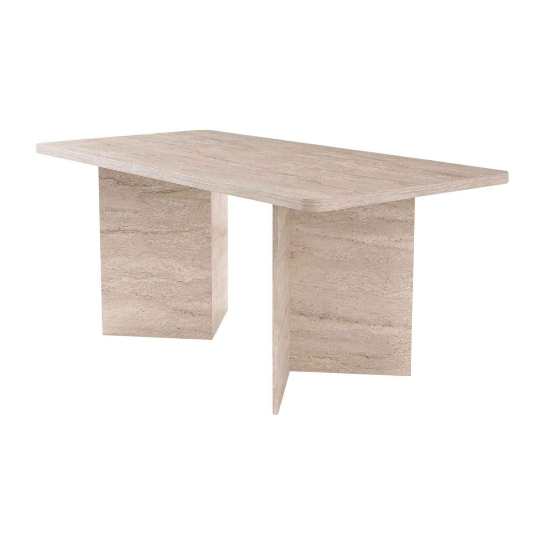 Table à manger décor travertin 180 cm MARFA