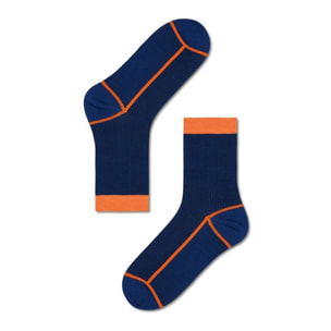 Calcetines liv crew azul marino y naranja