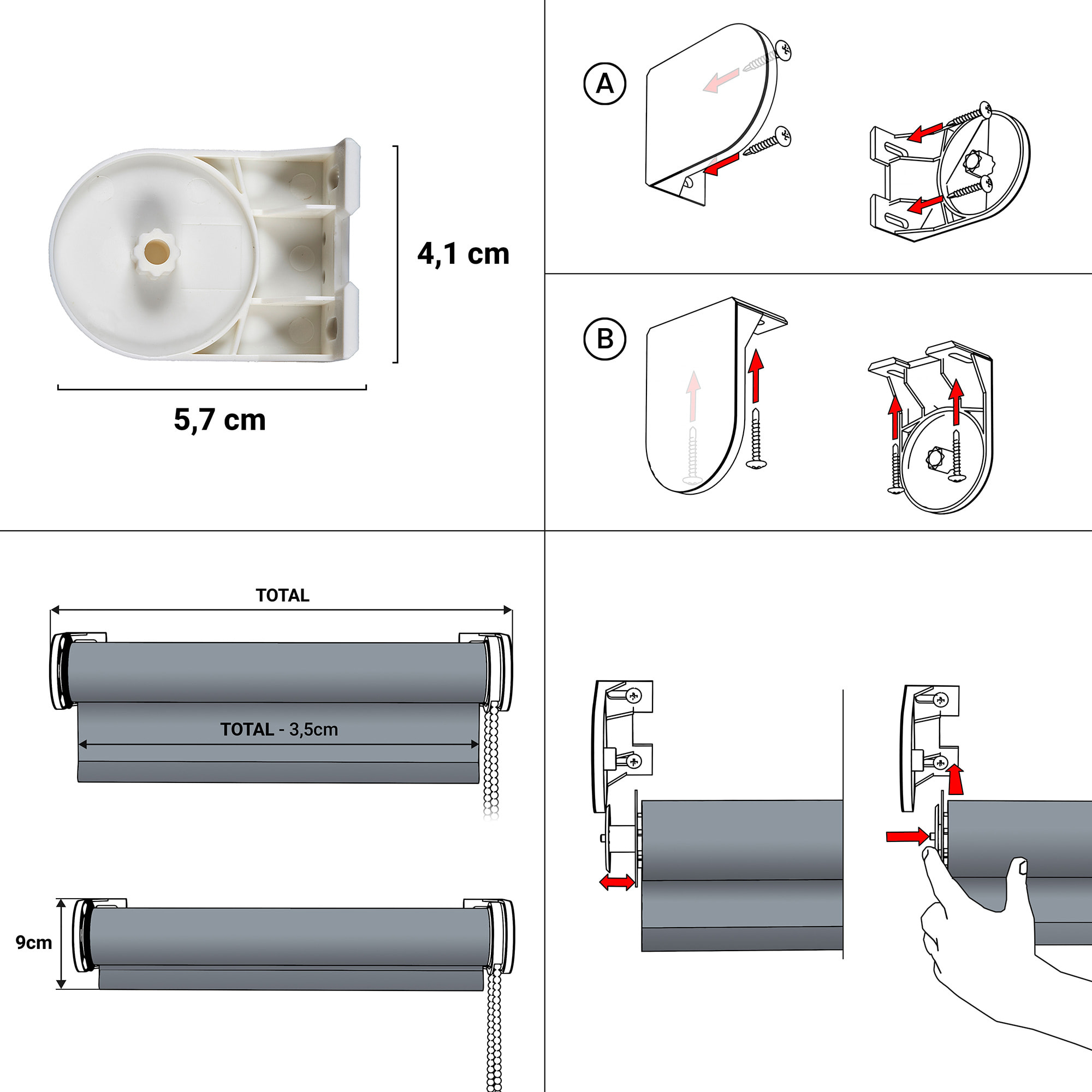 Store Tamisant SOFT Blanc