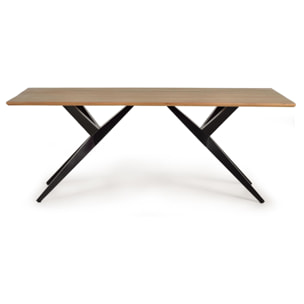 Mesa de comedor - madera de acacia y metal