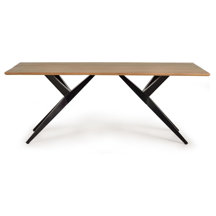 Mesa de comedor - madera de acacia y metal