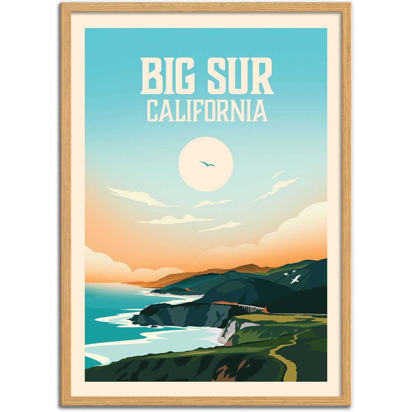 Affiche - Big Sur California - Studio Inception