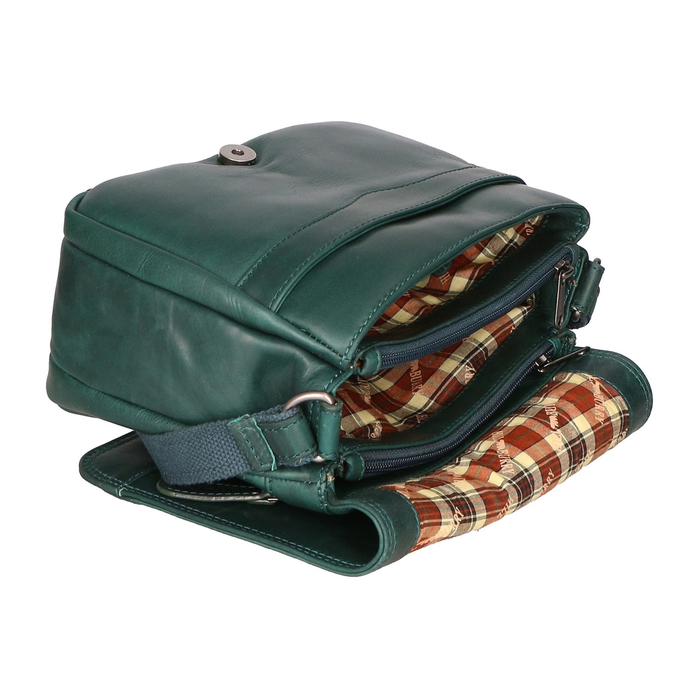 Borsa a tracolla da uomo - Modello Talos - 100% pelle - 21.0 x 23.0 x 8.0 cm