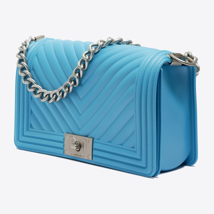 Borsa a mano da donna - Modello False - 100% PVC - 25.0 x 15.0 x 8.0 cm