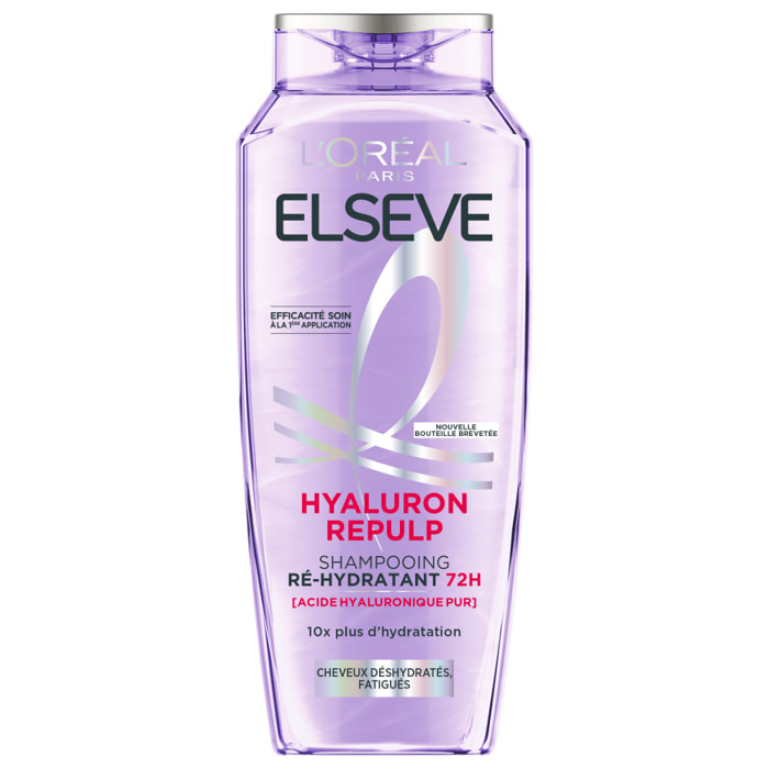 Lot de 12 - L'Oréal Paris Elseve Hyaluron Repulp Shampooing Ré-Hydratant 72H 250ml