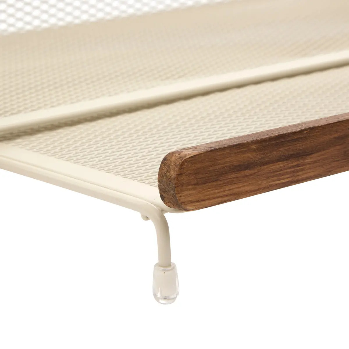 Étagère rectangulaire 2 niveaux Telma 21x33cm beige