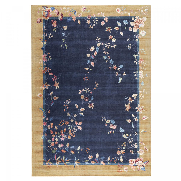 Tapis salon et chambre tissé motif floral LUHE