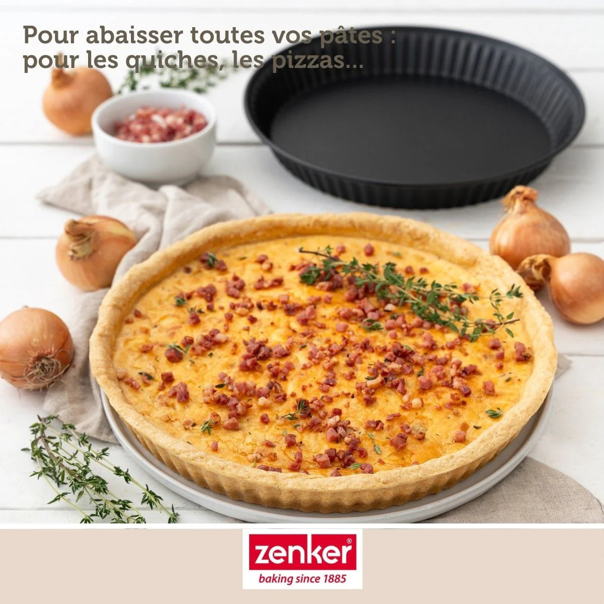 Rouleau à pâtisserie en bois certifié FSC 35 cm Zenker Smart Pastry