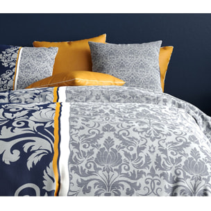 Parure housse de couette 100% coton 57fils + 2 taies Arabesque