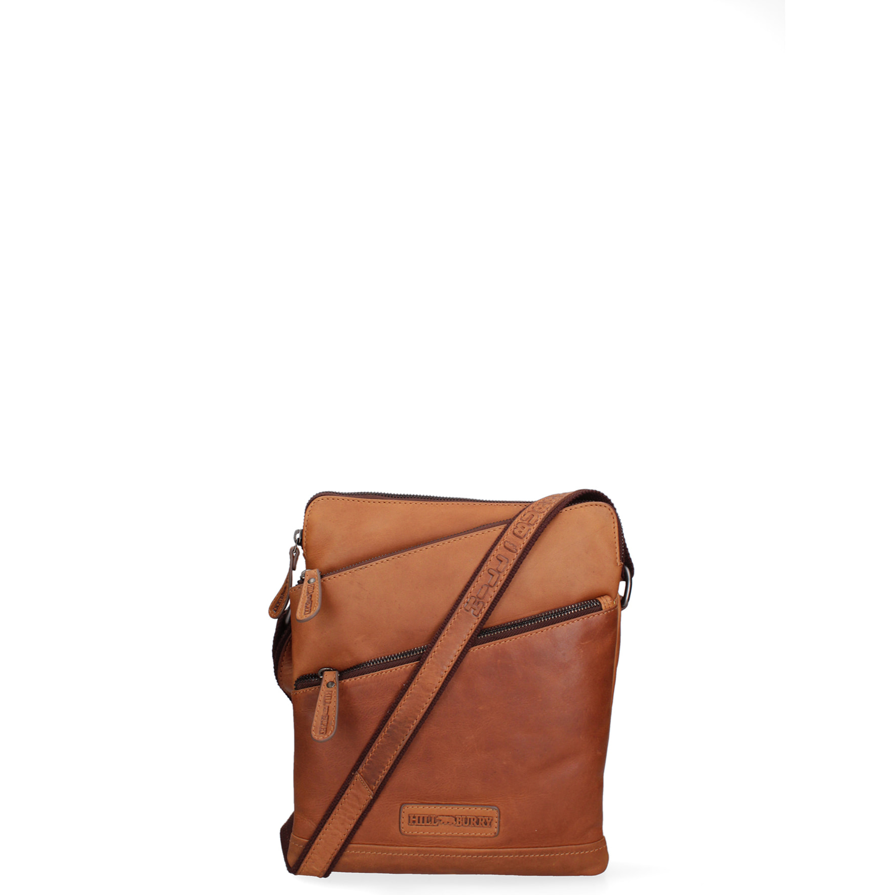 Borsa a tracolla da uomo In Vera pelle Made in Italy 13x31x3 cm