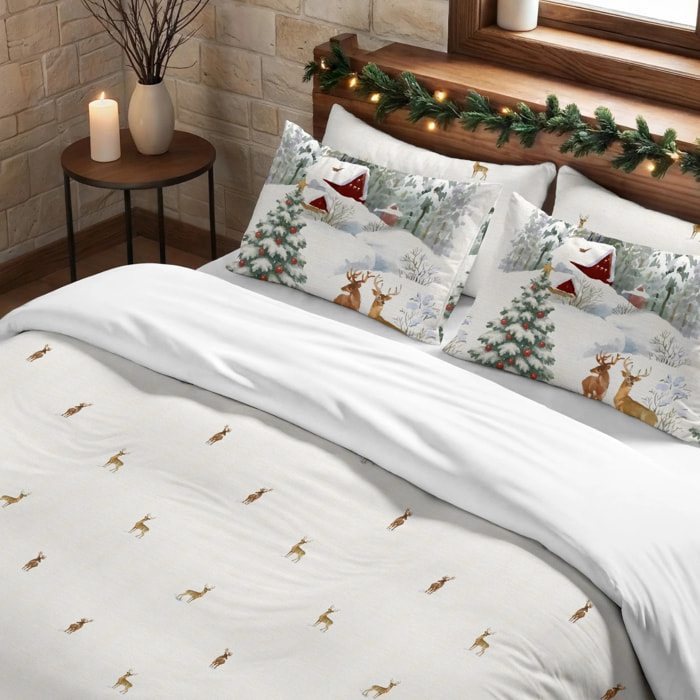 Housse de couette avec pressions Forest Cerf