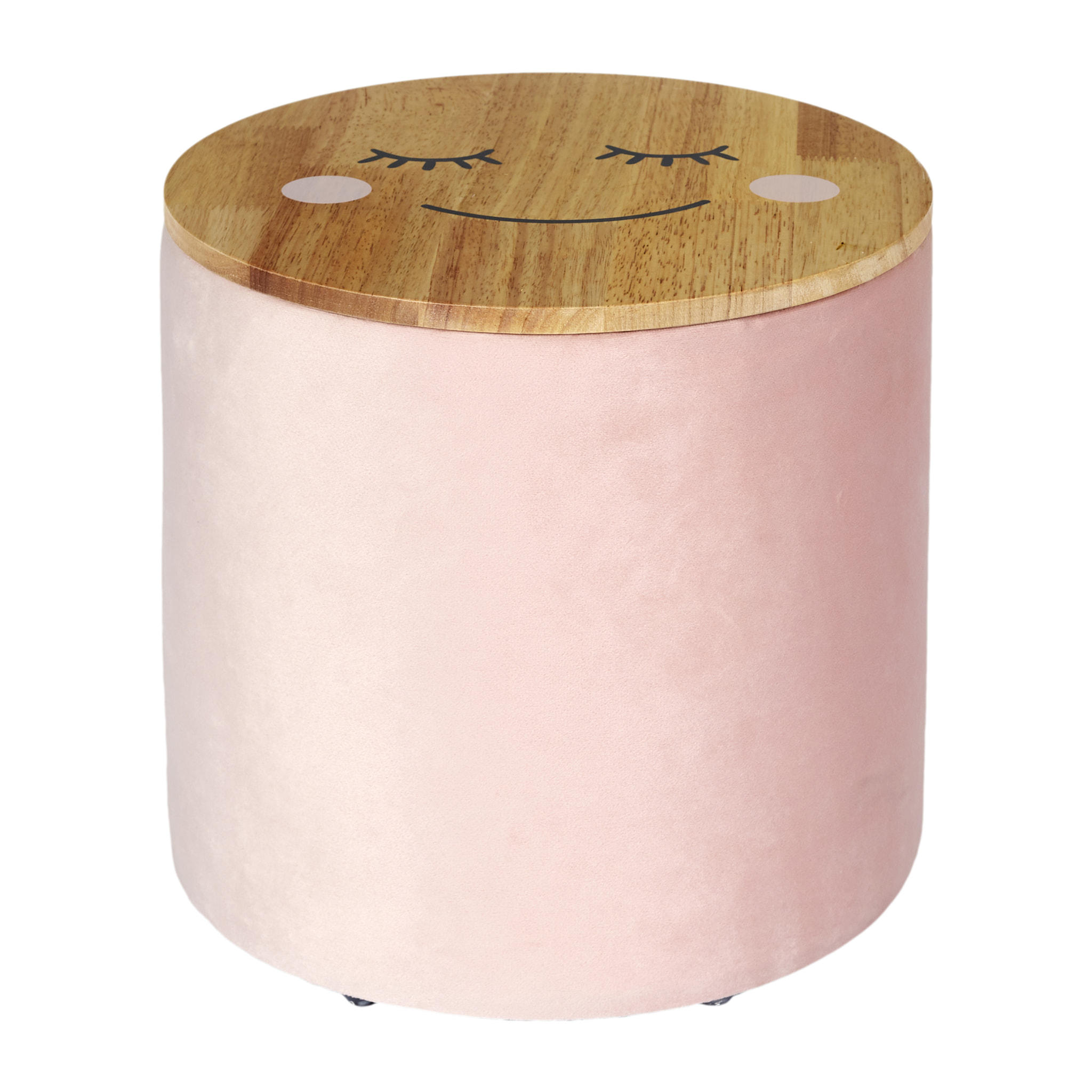 POUF RANGEMENT ENFANT MOON ROSE