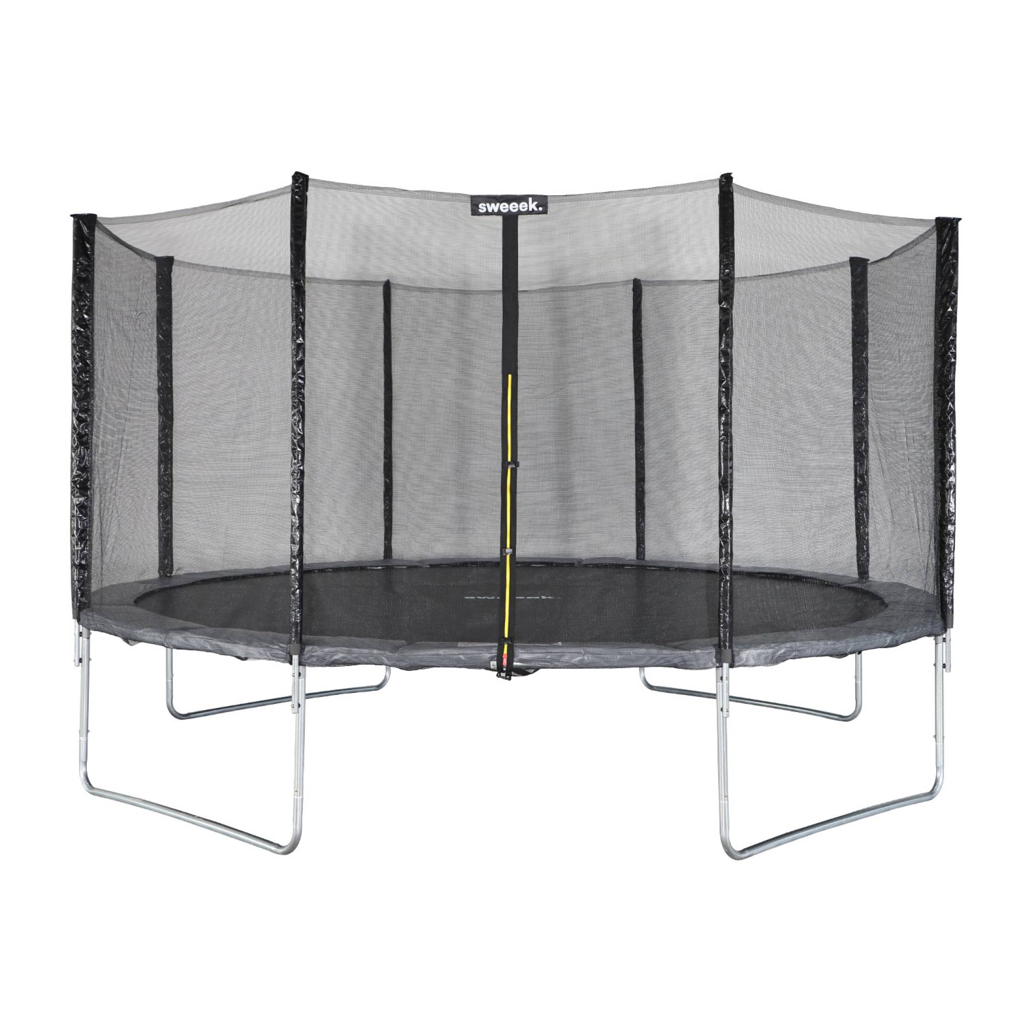 Trampoline rond Ø 430cm gris avec son filet de protection - Vénus - Trampoline de jardin 430cm 4m| Qualité PRO. | Normes EU