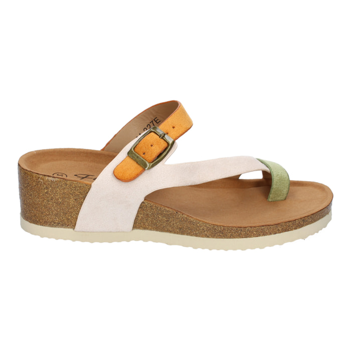 Sandalia de Cuña para Mujer, Comoda, Planta Bio, Estilo de Esclava