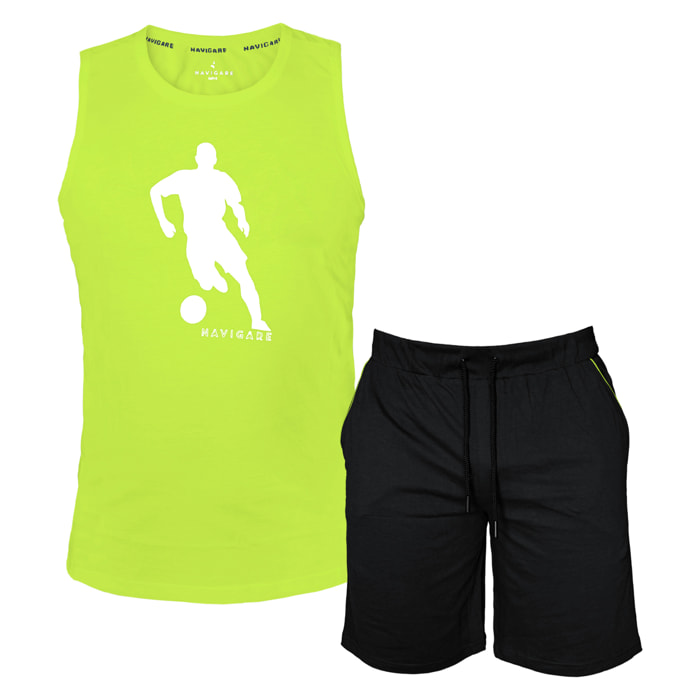 Set Completo Uomo NAVIGARE Cotone Smanicato