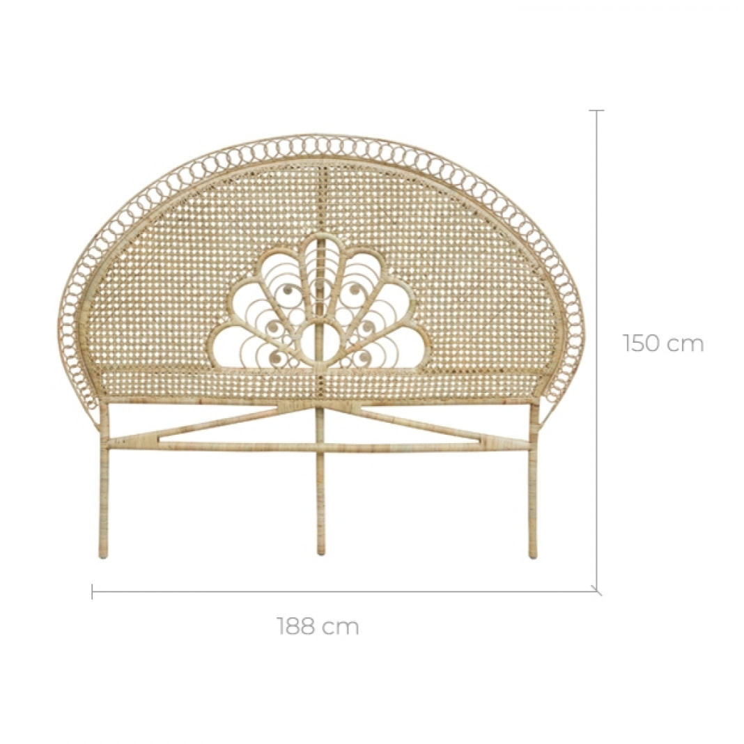 Tête de lit Gabriella en rotin 160 cm