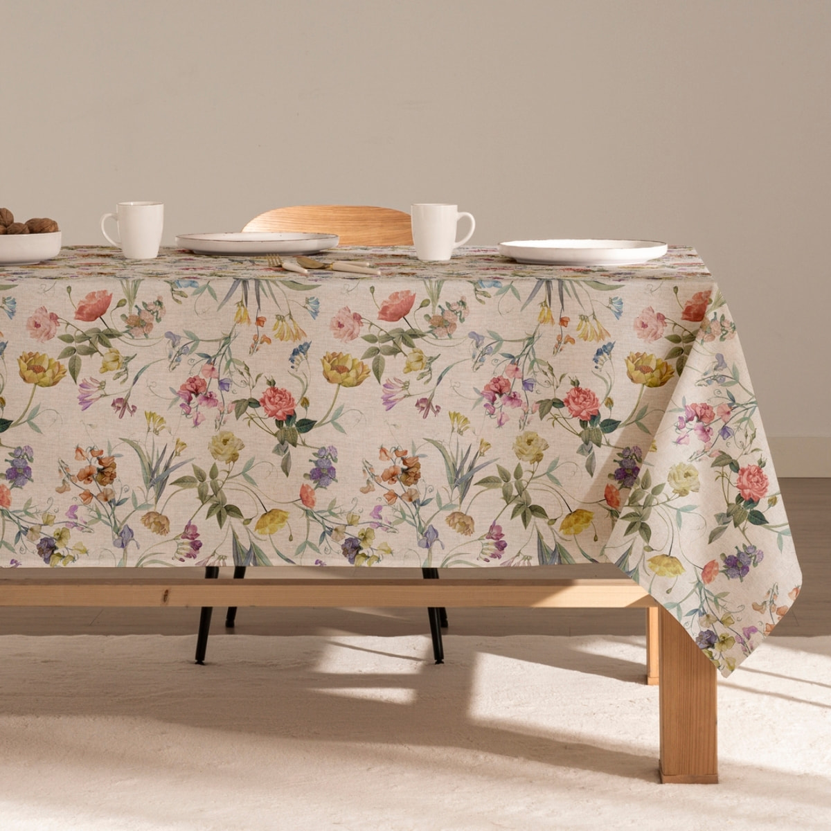 Nappe anti-tâches lin combiné POPPY