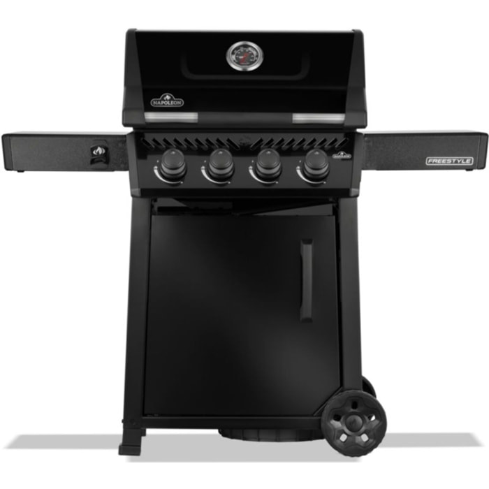 Barbecue gaz NAPOLEON Freestyle 425 Noir, sur chariot,4 brûleurs, surface de cuisson 60 x 45 cm