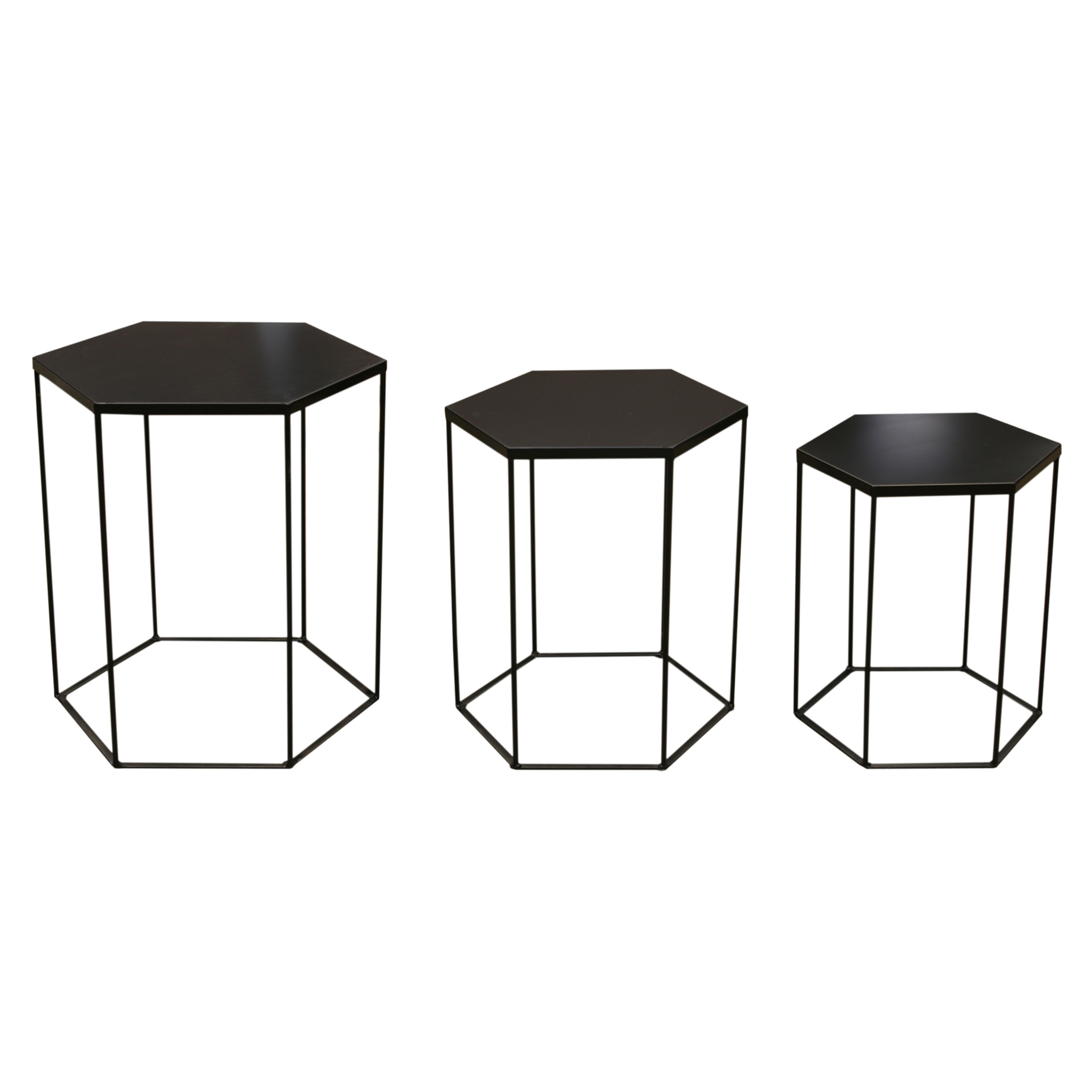 Table Metal Hexagone X3 Alveola