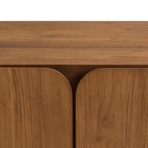 SIXTINE - Buffet 3 portes 120x40cm en bois de teck recyclé