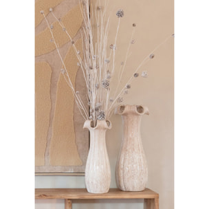 J-Line vase - argile/glace - beige clair - large