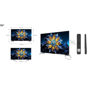 TV QLED TCL 75C655PRO 2024