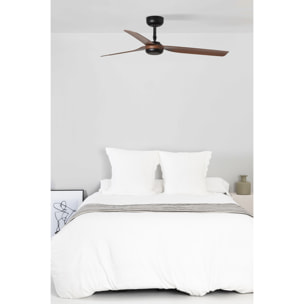 PUNT M Ventilador de techo negro/nogal