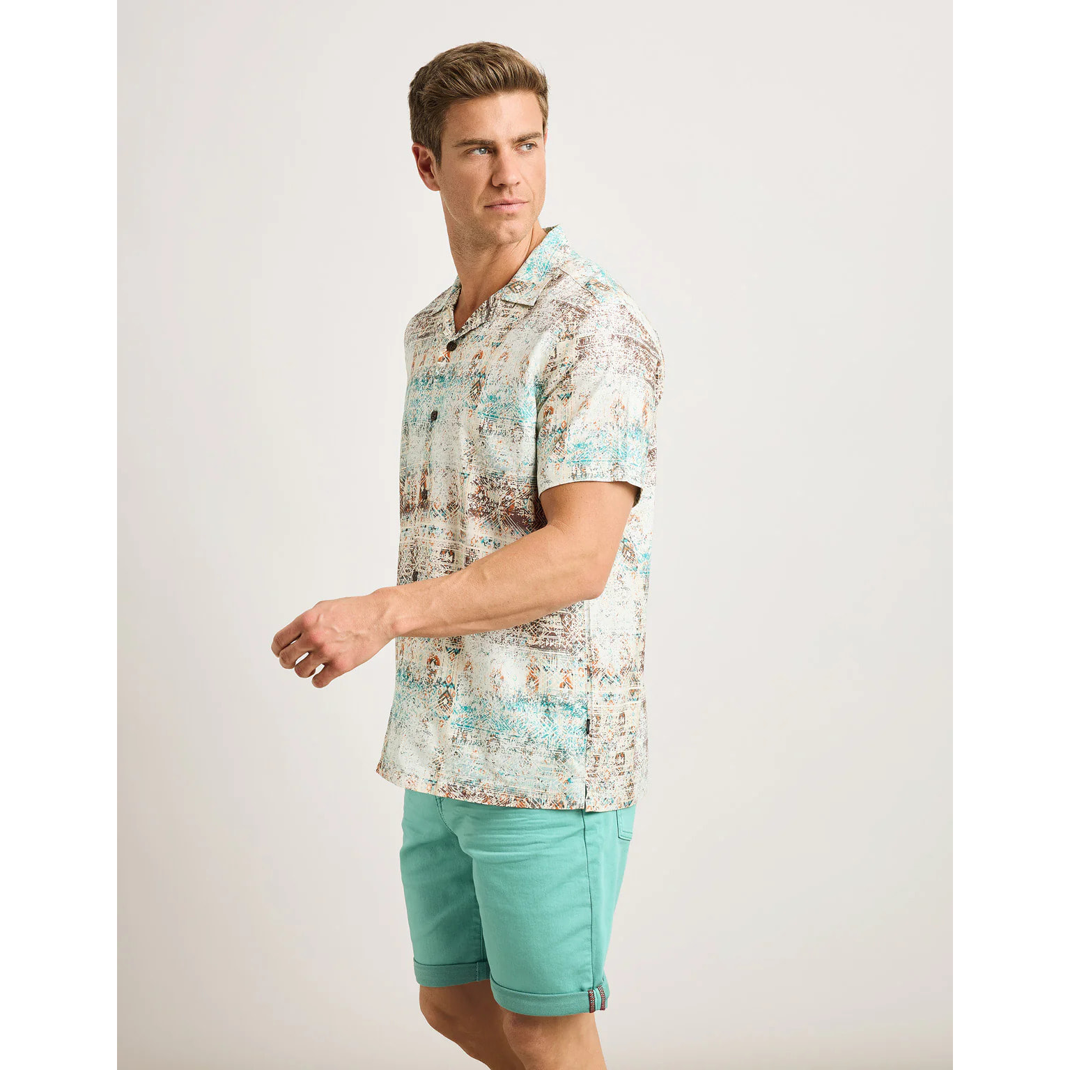 Camisa Manga Corta Multicolor - Marittima