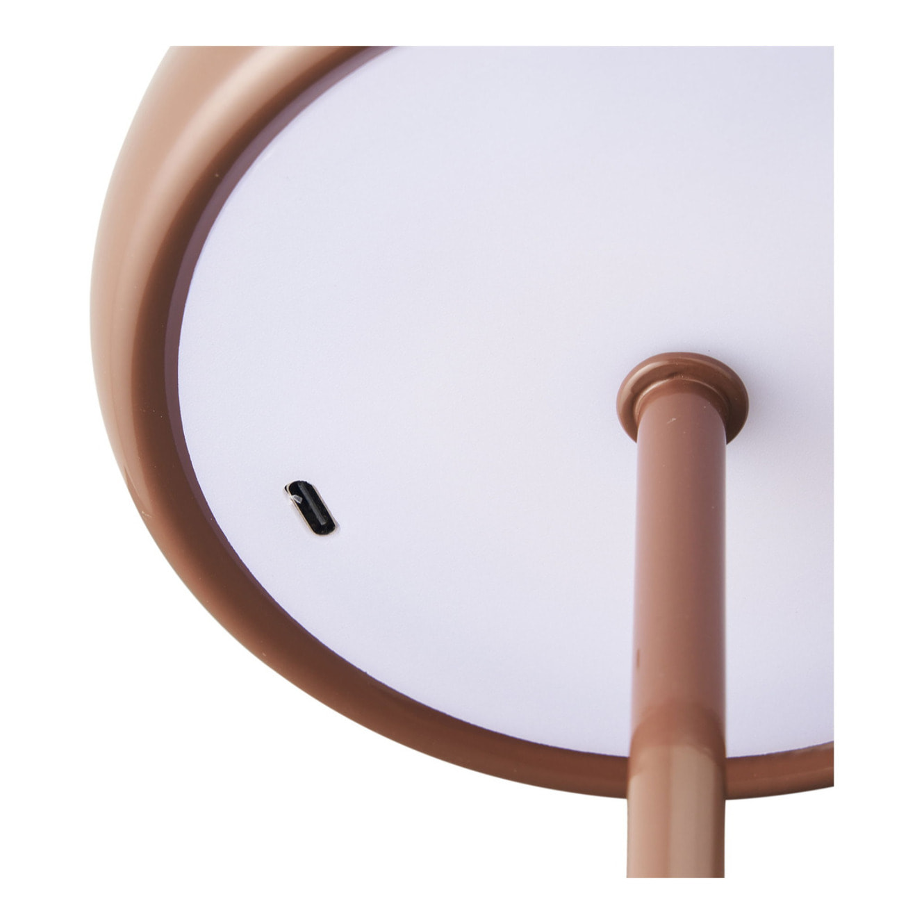 Lampada da tavolo Margate ricaricabile in metallo marrone ø13 cm