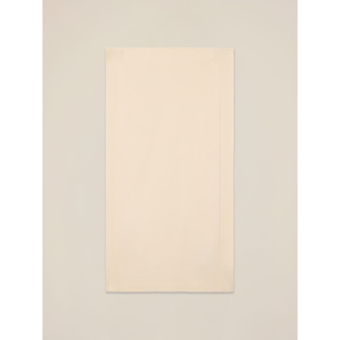 Oltre - Maxi sciarpa in maglia misto viscosa - Bianco