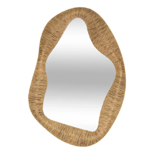 Miroir Sanoa ovale 4,5x96,5cm beige