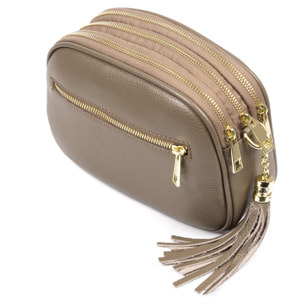 Aliminusa bolso bandolera Mujer. Piel auténtica Dollaro.