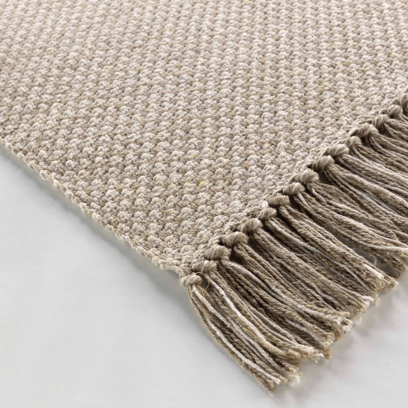 Tapis rectangle ' - Effet naturel' - Marron Clair