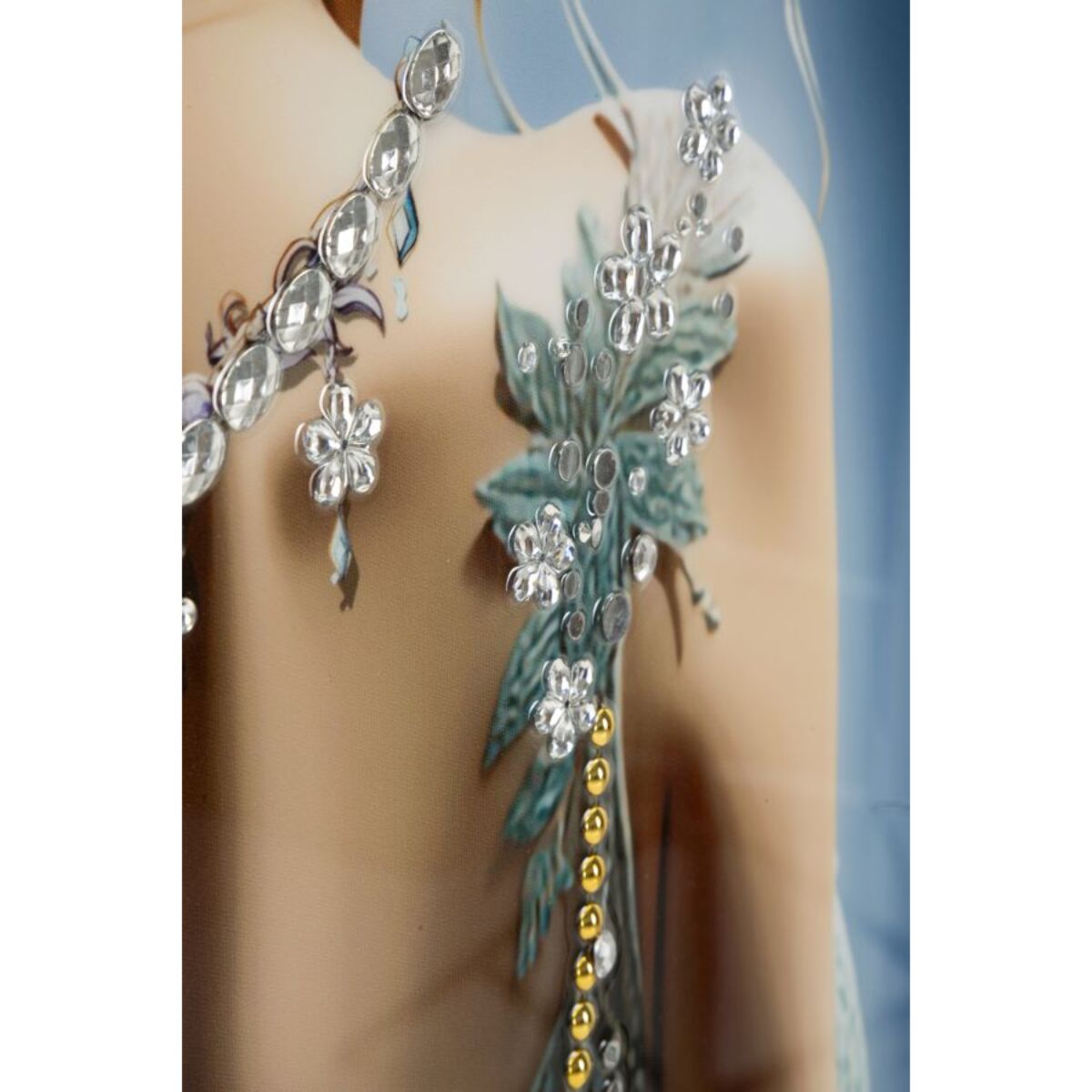 DIPINTO SU TELA LACCATO ISABEL C/CORNICE -A- CM 72X4X102