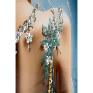 DIPINTO SU TELA LACCATO ISABEL C/CORNICE -A- CM 72X4X102