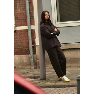 Zapatillas Bajas de Mujer Rebel Met Oro