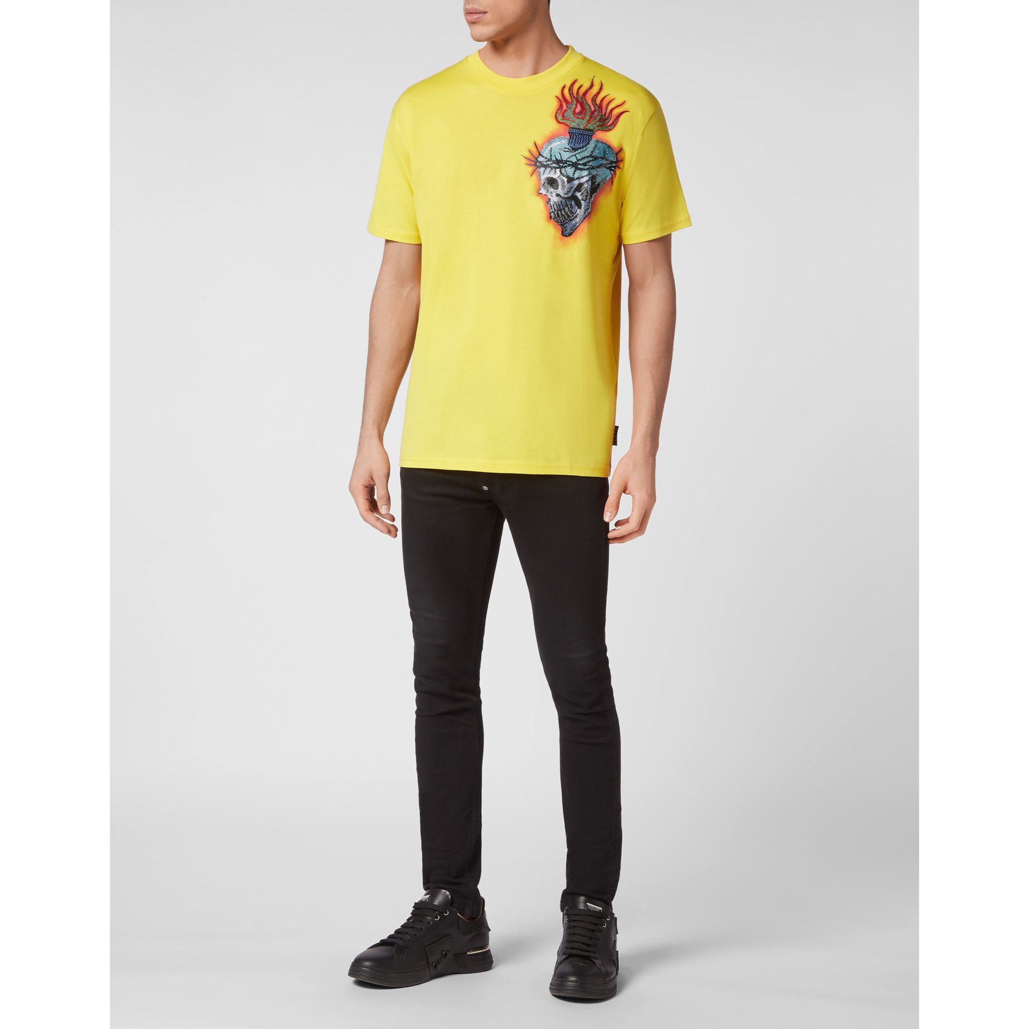 PHILIPP PLEIN T-Shirt Round Neck TATTOO