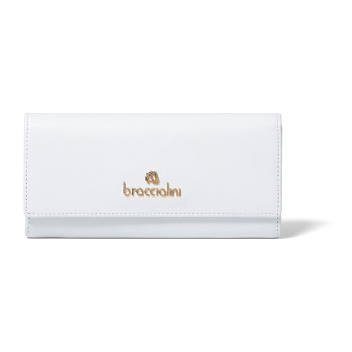 Portafoglio  da donna In Vera pelle Made in Italy 19,5x10x3,5 cm