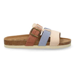 Sandalia Mujer cómoda con tiras y hebilla