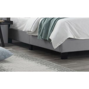 Lit double design capitonné 140 x 190 - BIANCA